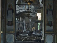 Спасо-Преображнский собор в Одессе, повреждения после удара 23.07.23. Фото: t.me/mskuratov